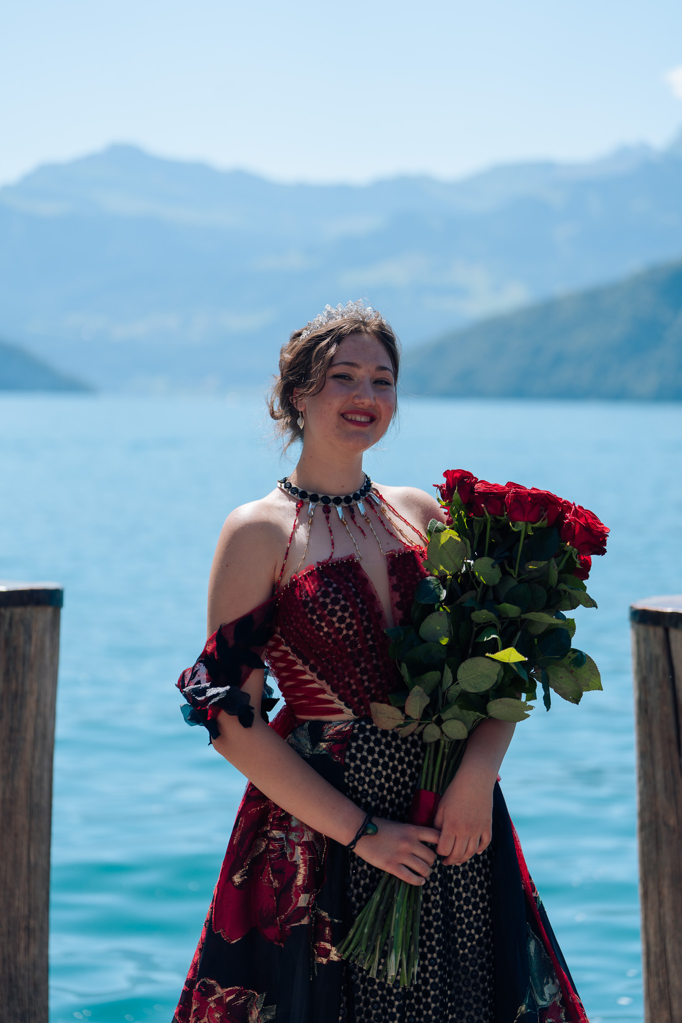 Rosenkönigin Lea Meier am Rosenfest Weggis 2026
